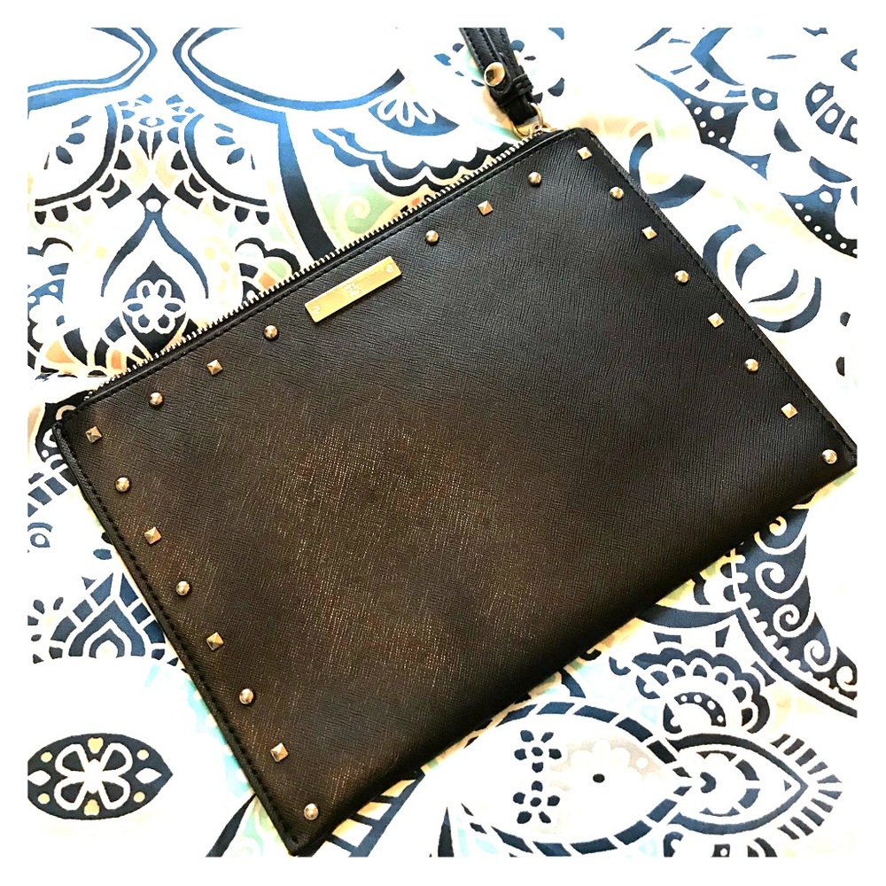 Beautiful saffiano black clutch